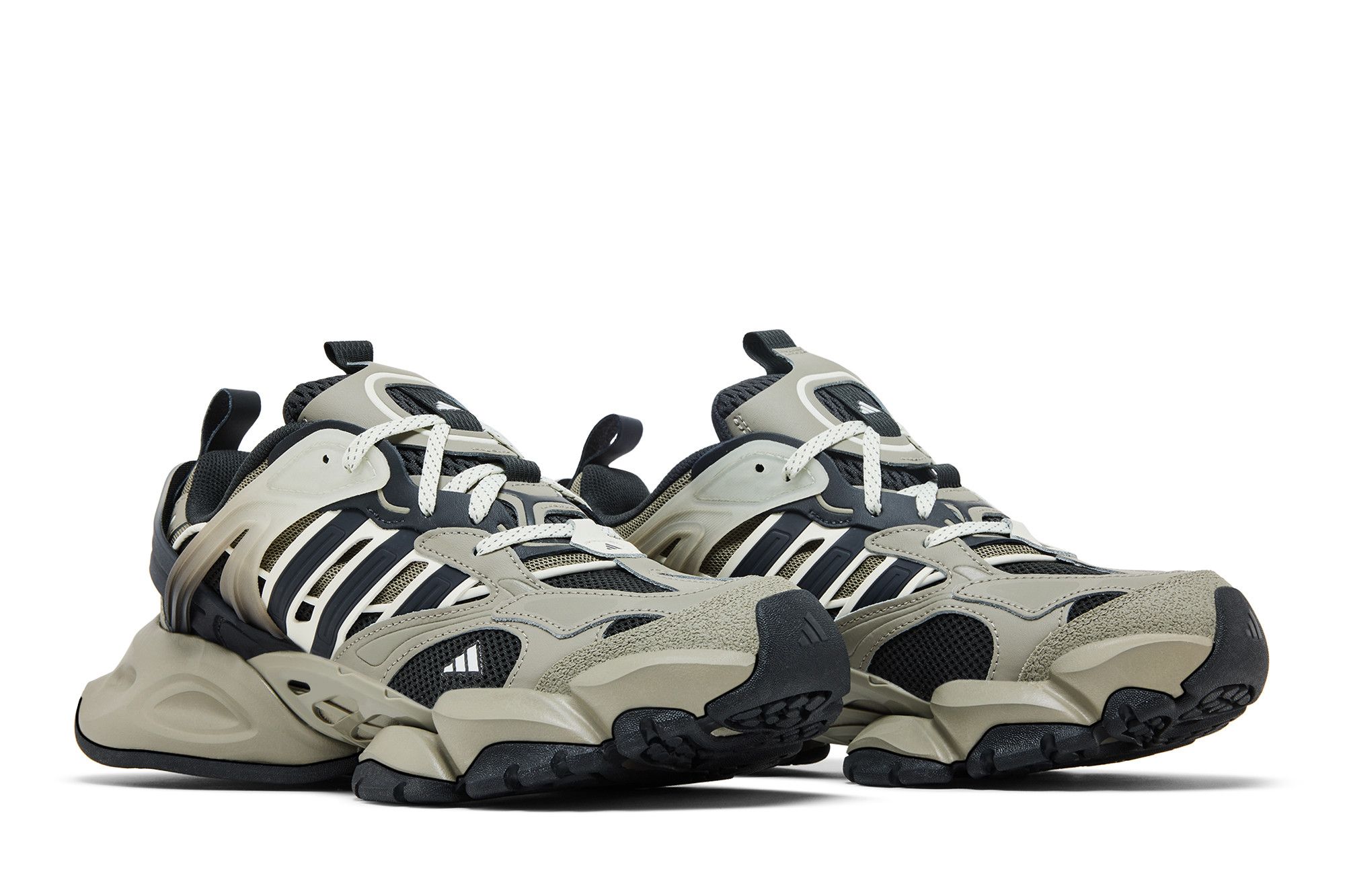 Кросівки Adidas XLG Runner Deluxe Egg Stone Silver Gray Carbon Black — фото 9
