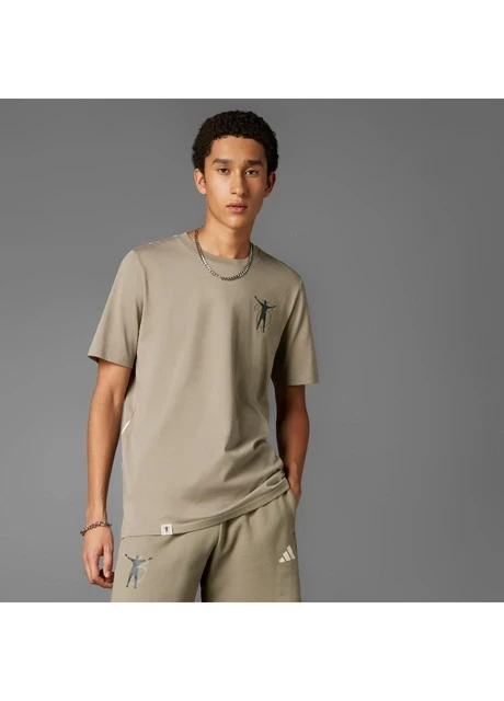 Футболка чоловіча Adidas Bellingham Beige (JY1876) — фото 3