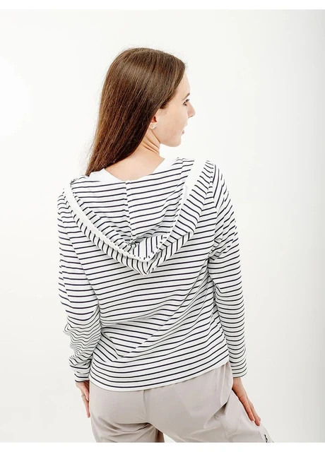 Кофта жіночі Australian Stripes Hoodie Polyviscosa Jacket (LSDGC0010-010) — фото 3