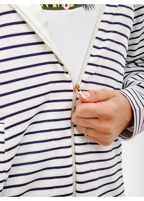Кофта жіночі Australian Stripes Hoodie Polyviscosa Jacket (LSDGC0010-010) — фото 5