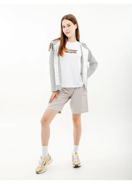 Кофта жіночі Australian Stripes Hoodie Polyviscosa Jacket (LSDGC0010-010) — фото 6