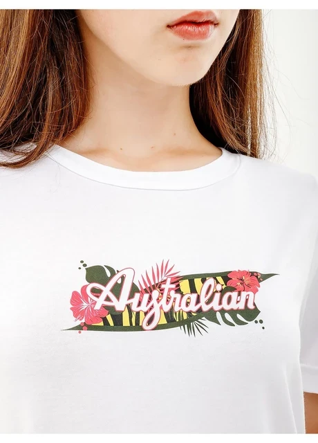 Футболка жіноча Australian Logo Flowers Tee Jersey (LSDTS0027-002) — фото 4