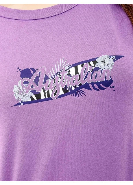 Футболка жіноча Australian Logo Flowers Tee Jersey (LSDTS0027-768) — фото 4