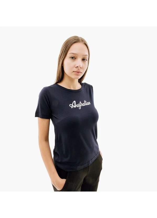 Футболка жіноча Australian Cotton Tee Holographic Logo Blue (LSDTS0030-200) — фото 2