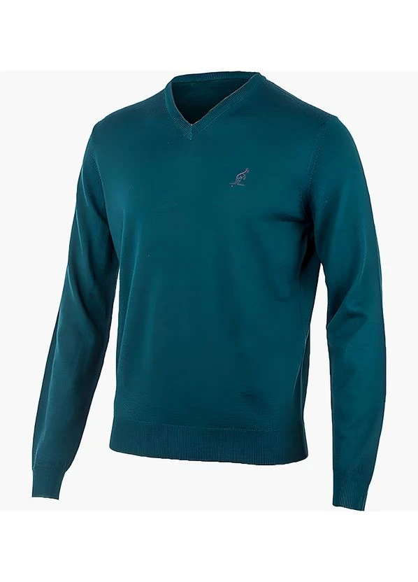 Кофта унісекс Australian Sweater Merinos V Neck Turquoise (LSUMA0009-320) — фото 2
