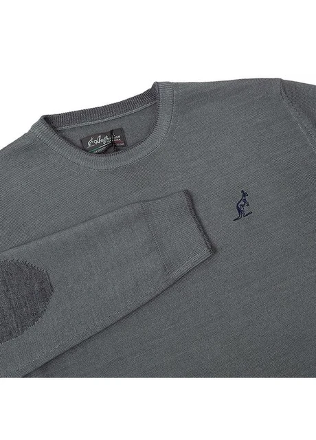 Кофта чоловіча Australian Sweater Merinos Crewneck Grey (LSUMA0010-022) — фото 4