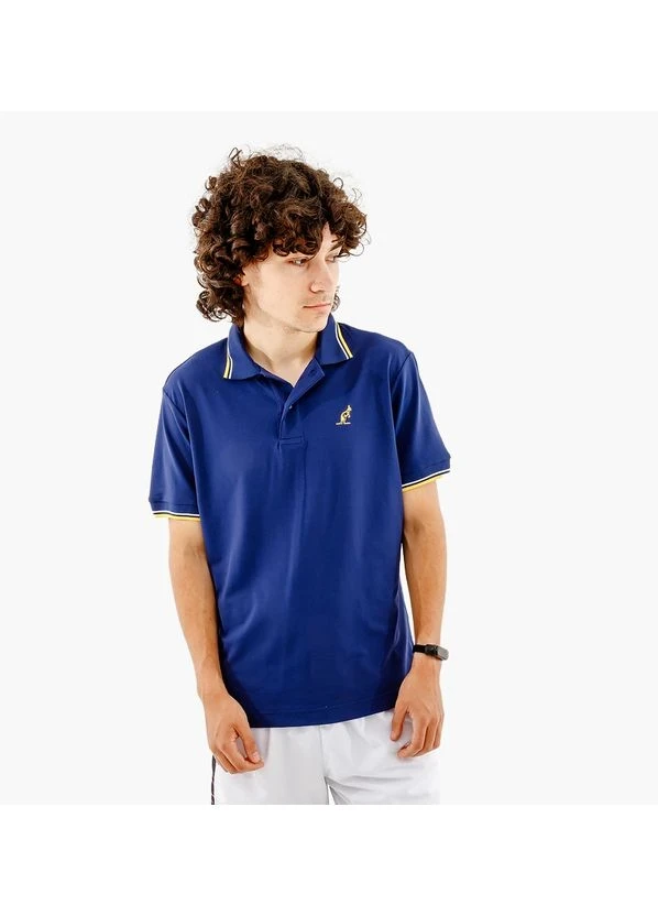 Футболка чоловіча Australian Two-Stripes Polo Tech Pique R-Fit Blue (LSUPO0006-842A) — фото 2