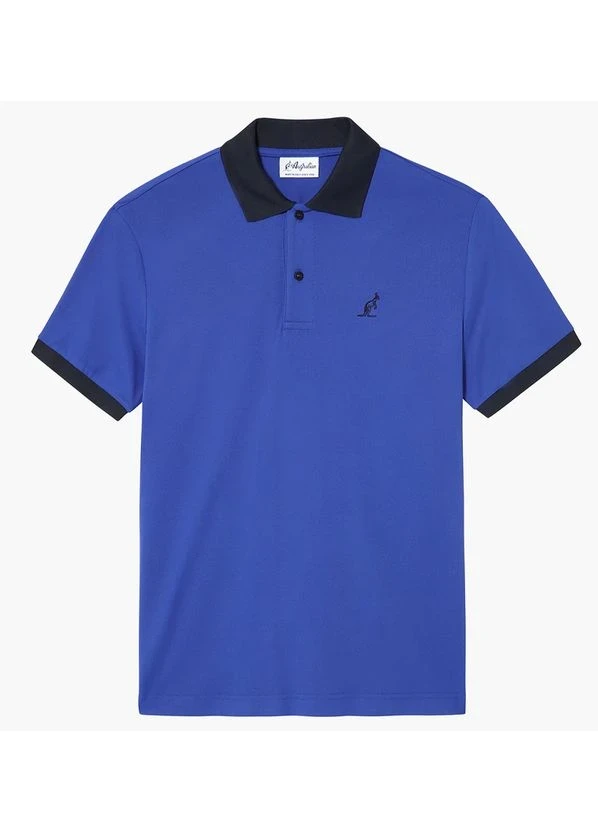 Футболка чоловіча Australian Impact Polo Tech-Pique R-Fit Blue (LSUPO0055-002A) — фото 2
