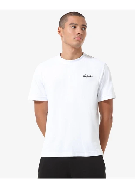 Футболка чоловіча Australian Easy Tech Pique T-Shirt R-Fit White (LSUTS0003-002A) — фото 4
