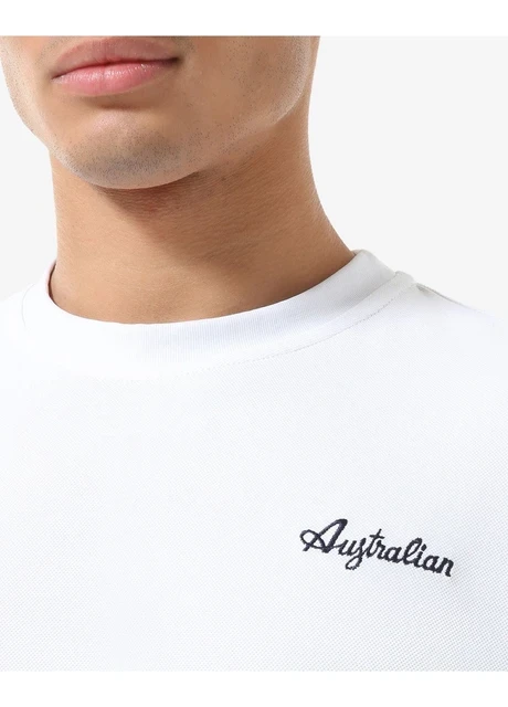 Футболка чоловіча Australian Easy Tech Pique T-Shirt R-Fit White (LSUTS0003-002A) — фото 6
