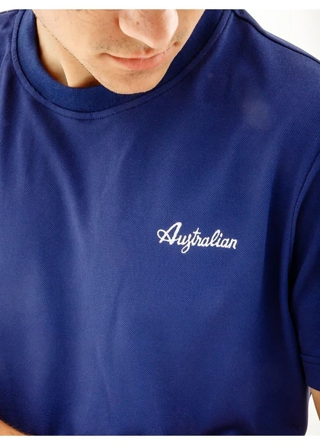 Футболка чоловіча Australian Easy Tech Pique T-Shirt R-Fit Blue (LSUTS0003-842A) — фото 4