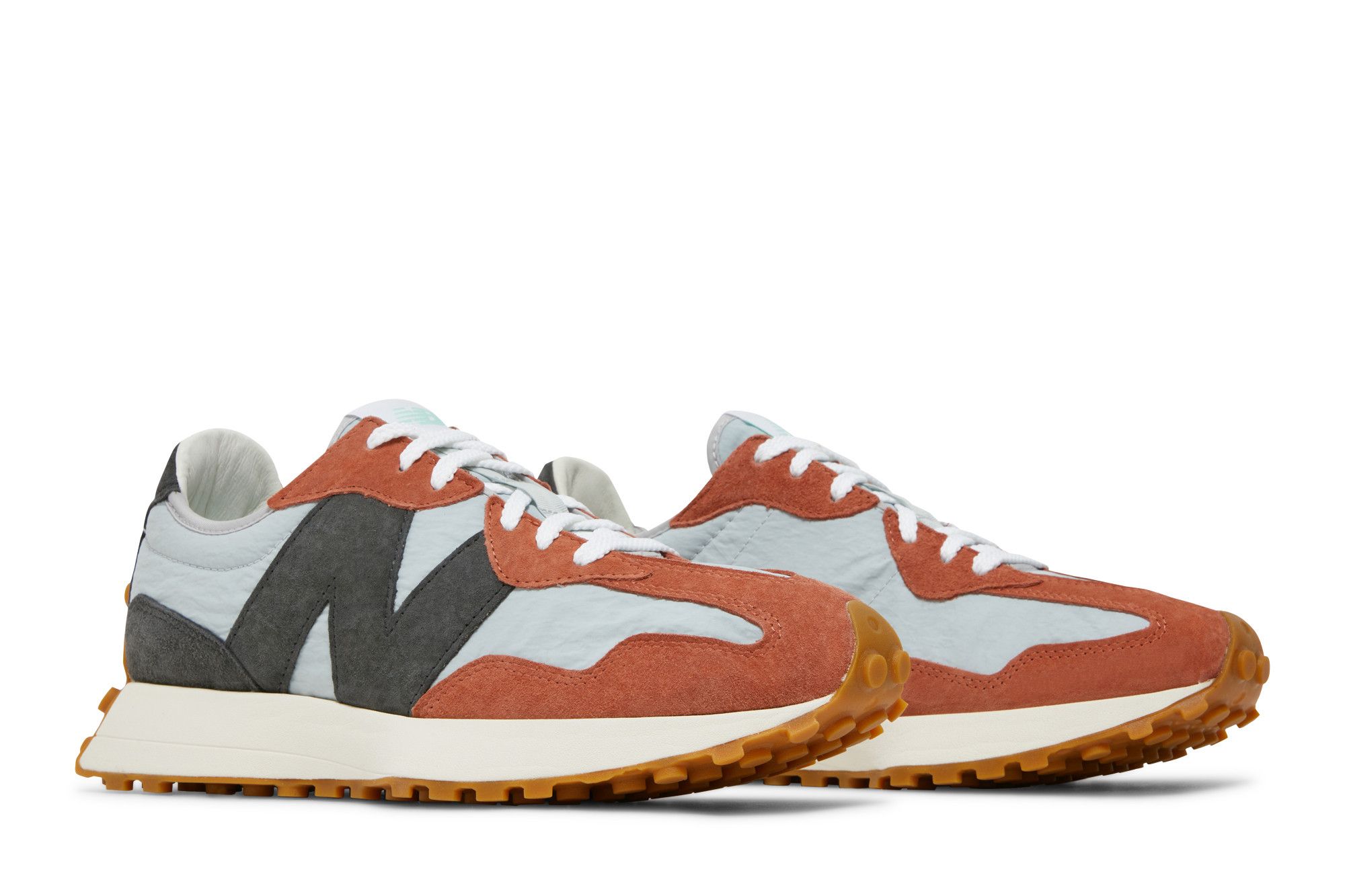 Кросівки унісекс New Balance 327 Light Blue/Orange (MS327JC1) — фото 9