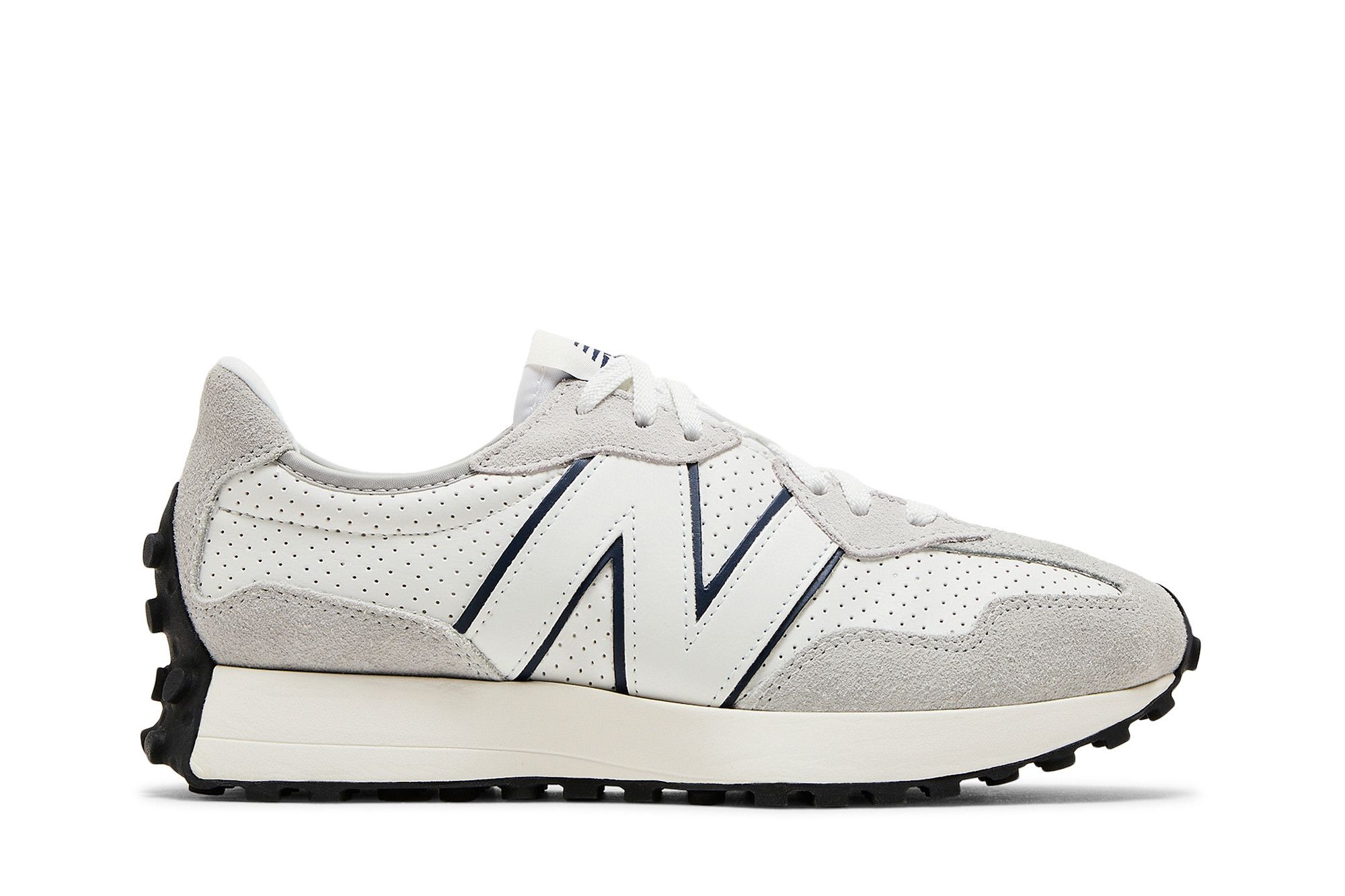 Кросівки чоловічі New Balance 327 Leather White & Grey (MS327NH) — фото 1