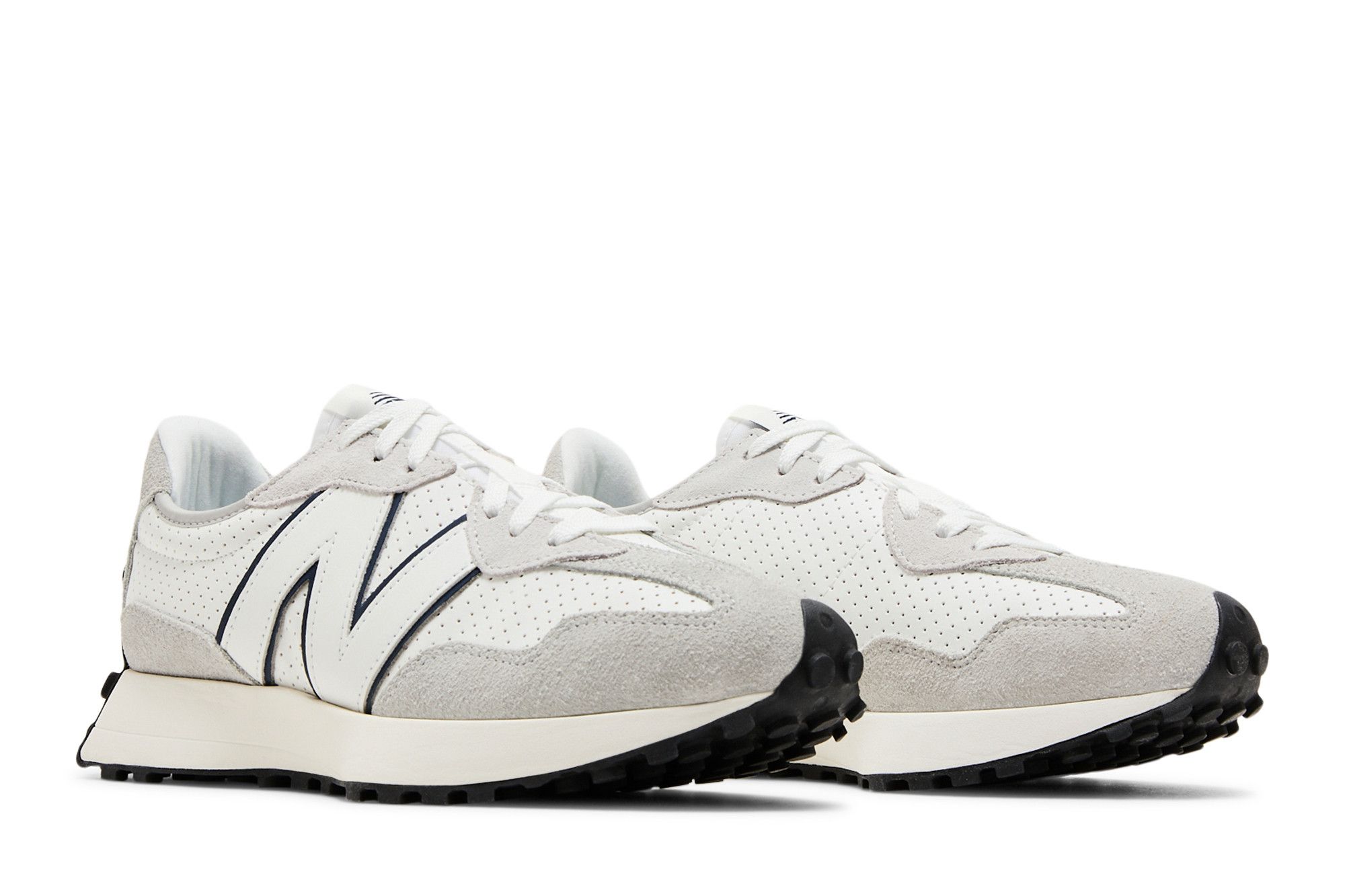 Кросівки чоловічі New Balance 327 Leather White & Grey (MS327NH) — фото 10