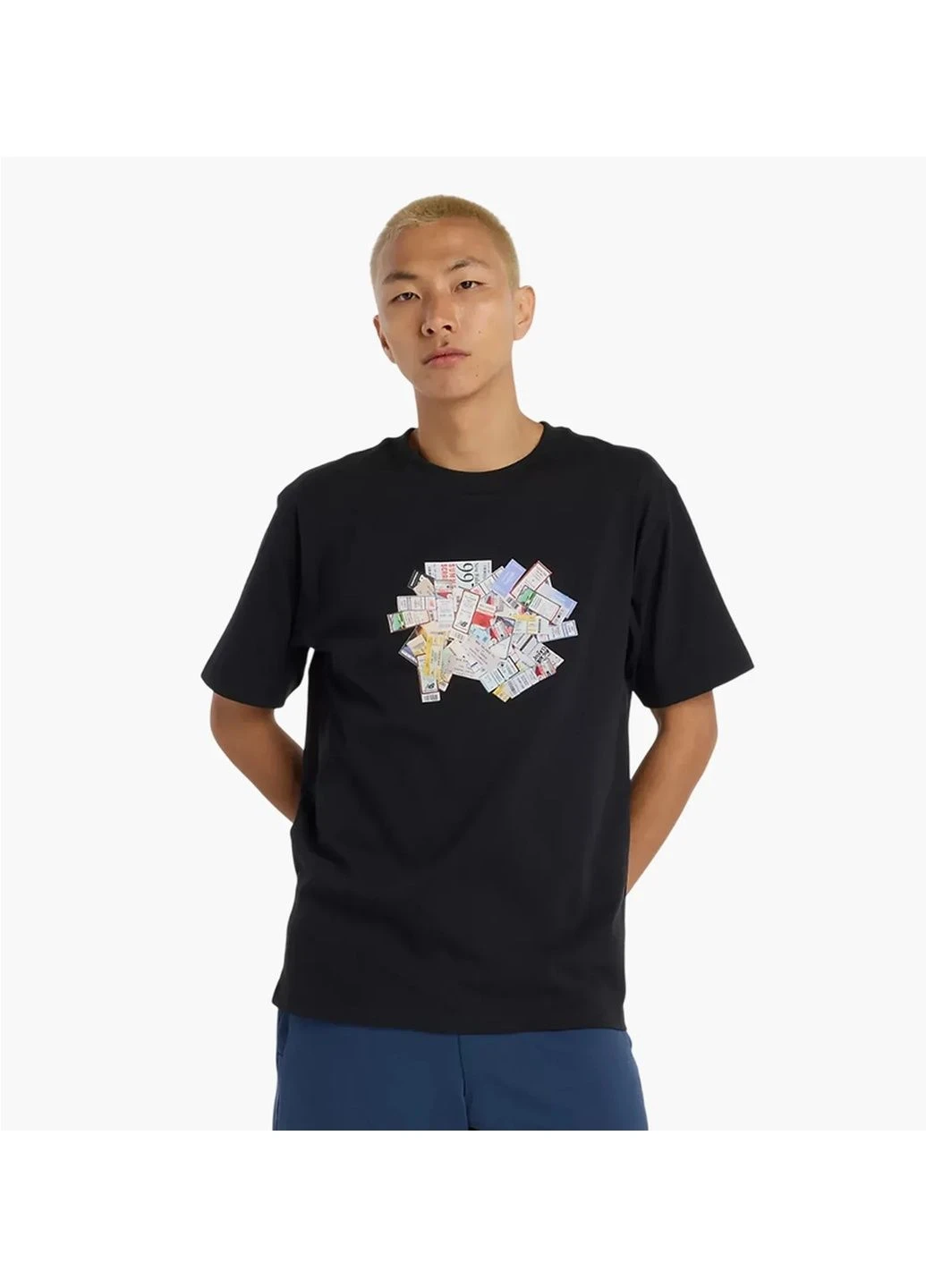 Футболка New Balance Athletics Ticket T-Shirt Black — фото 1