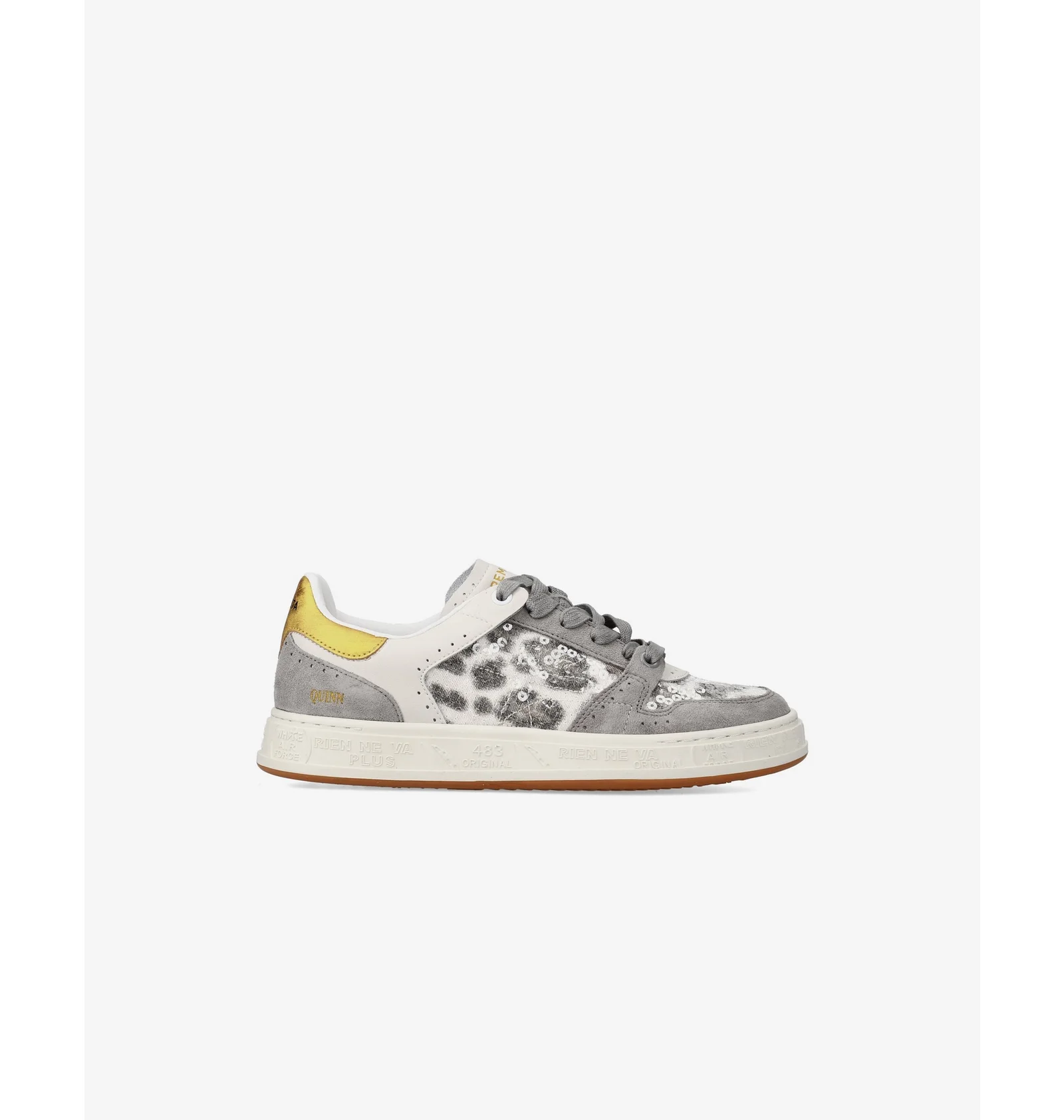 Кросівки жіночі Premiata Quinn Var.7657 Grey/Beige (QUINND-7657) — фото 3