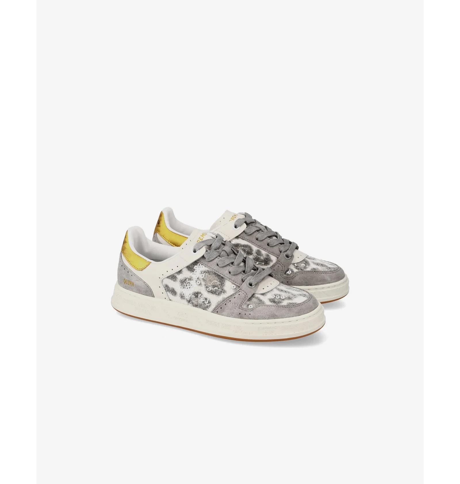 Кросівки жіночі Premiata Quinn Var.7657 Grey/Beige (QUINND-7657) — фото 5