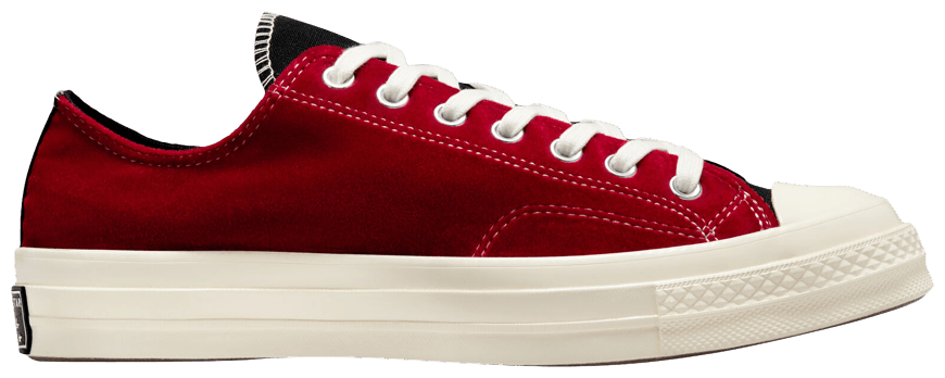 Кеди Converse Chuck Taylor Vintage 70 Retro Velvet OX Black Red Egret — фото 1