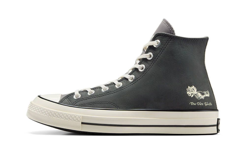 Кеди Converse Chuck Taylor Vintage 70 Dungeons Dragons HI Black Egret Grey Leather — фото 1