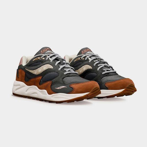 Кросівки чоловічі Saucony Grid Shadow 2 "Grey/Brown" — фото 4