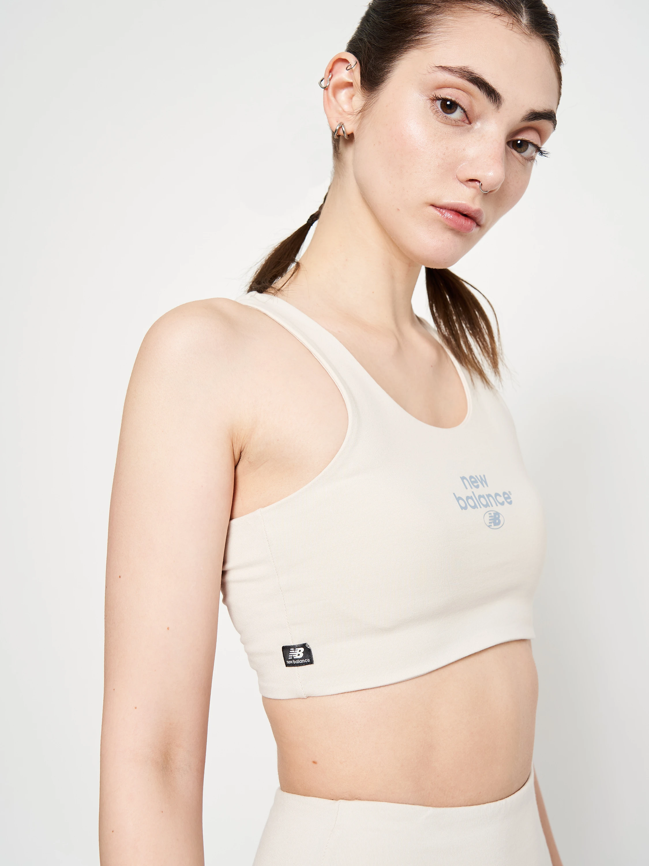 Спортивний топ жіночий New Balance Essentials Reimagined Bra White (WB31500MBM) — фото 6