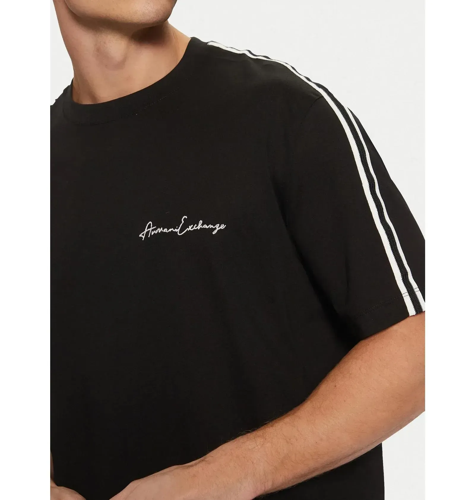 Чорна футболка ARMANI EXCHANGE — фото 12