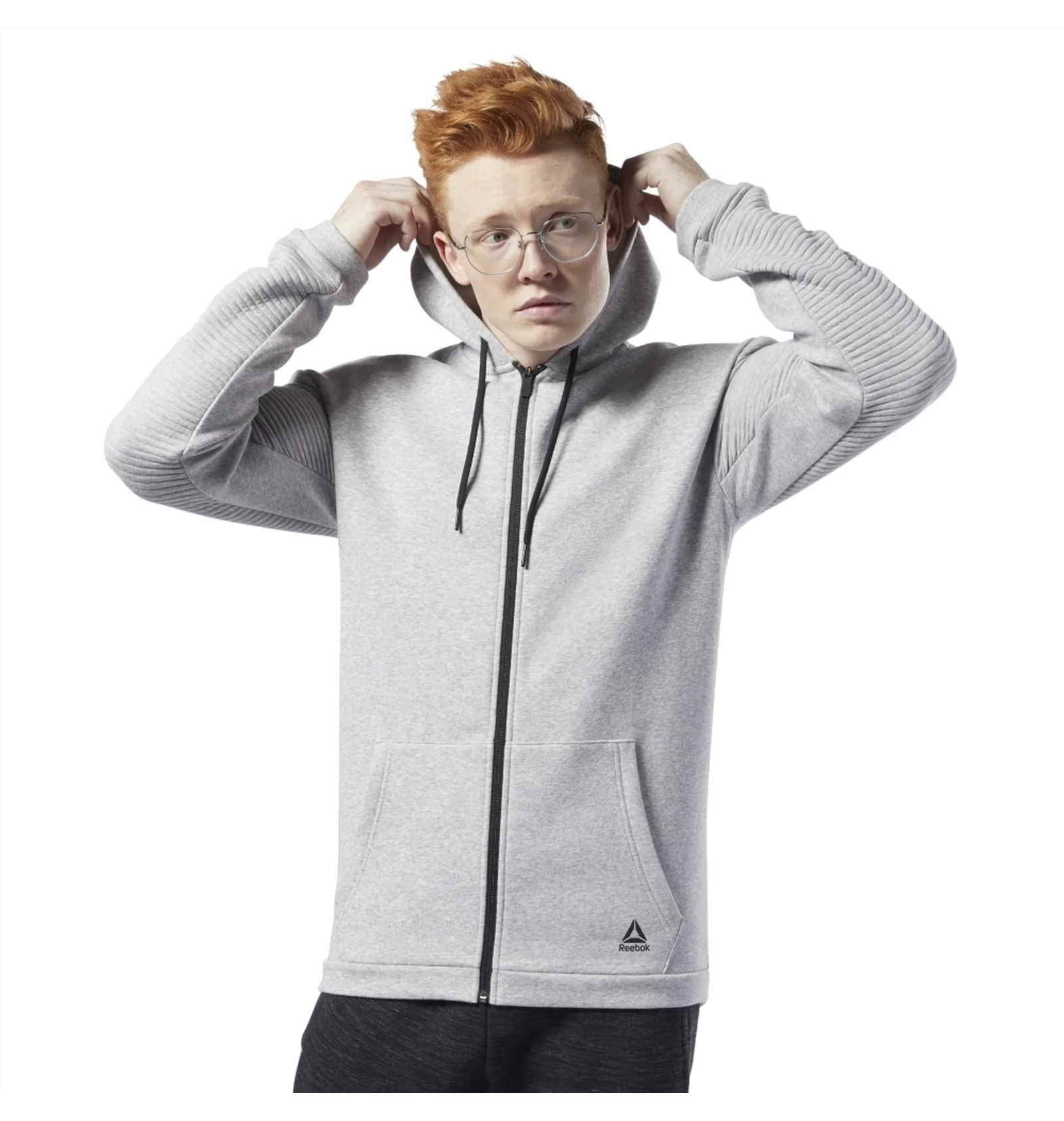 Кофта чоловіча Reebok Workout Ready Full-Zip Fleece (EC0897) — фото 5