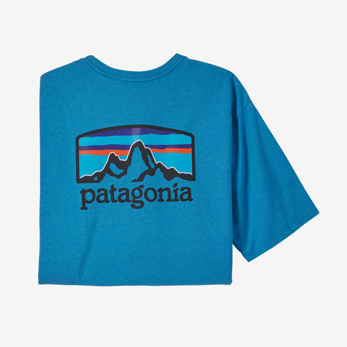 Футболка Patagonia блакитна — фото 4