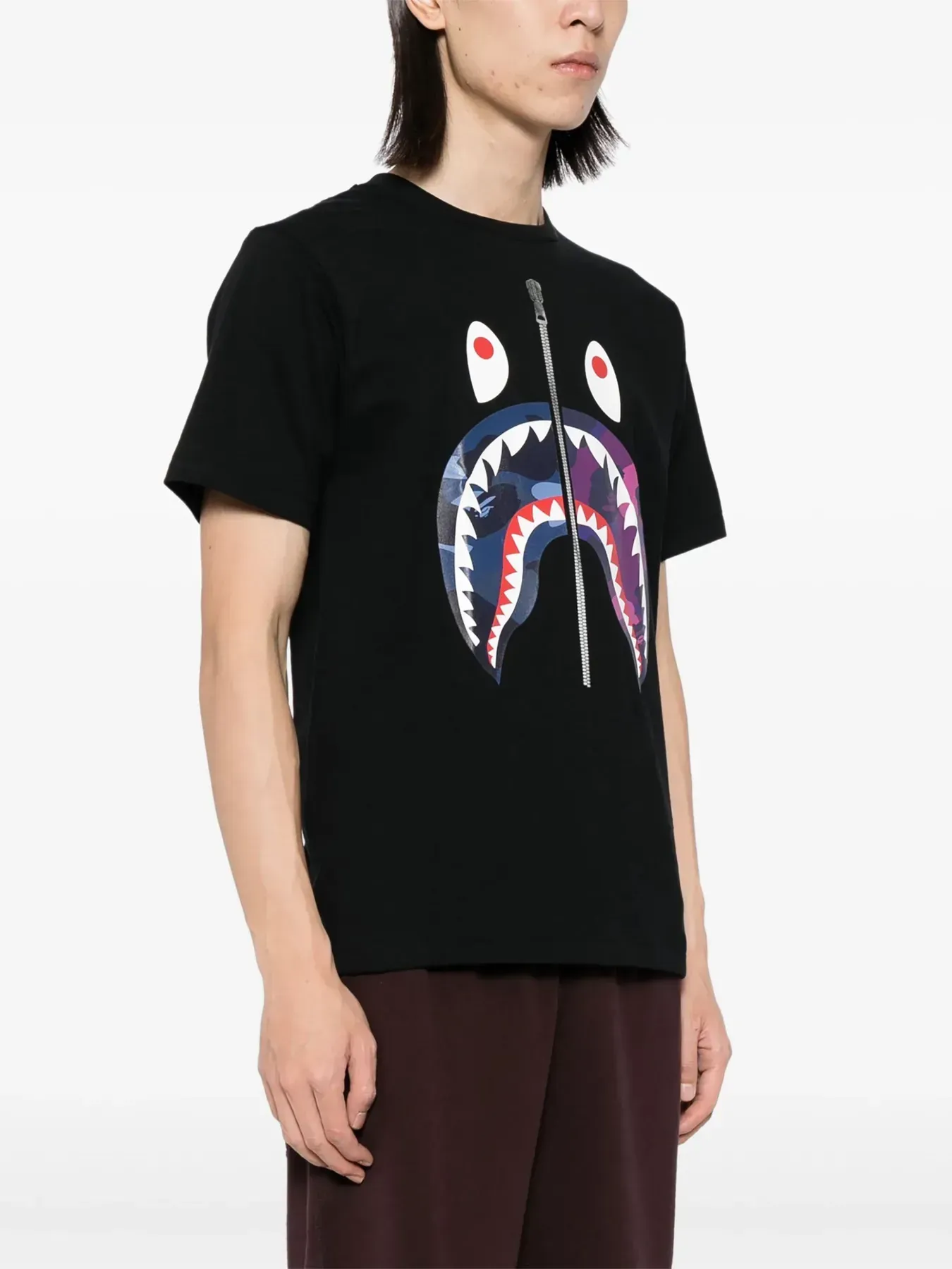 Футболка чоловіча Bape A Bathnig Ape Men's Color Camo Separate Shark Tee (001TEK801021M) — фото 2