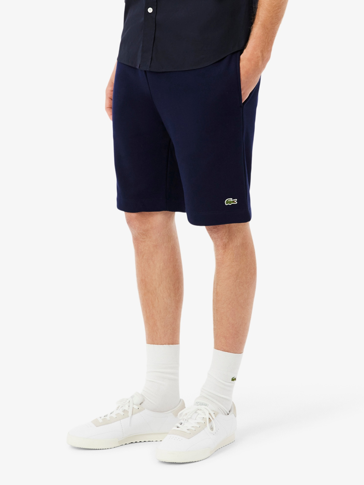 Шорти Lacoste Organic Brushed Cotton Fleece Blue — фото 7