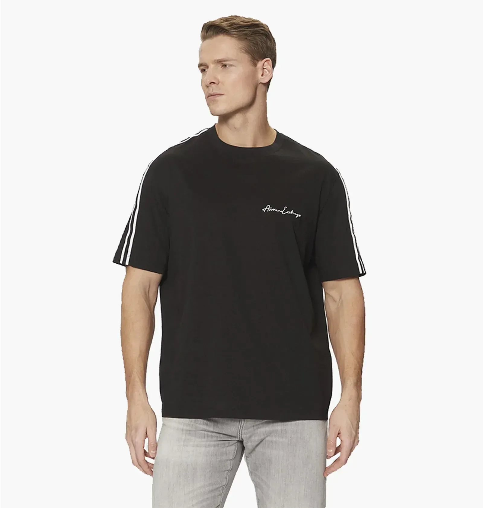 Чорна футболка ARMANI EXCHANGE — фото 1