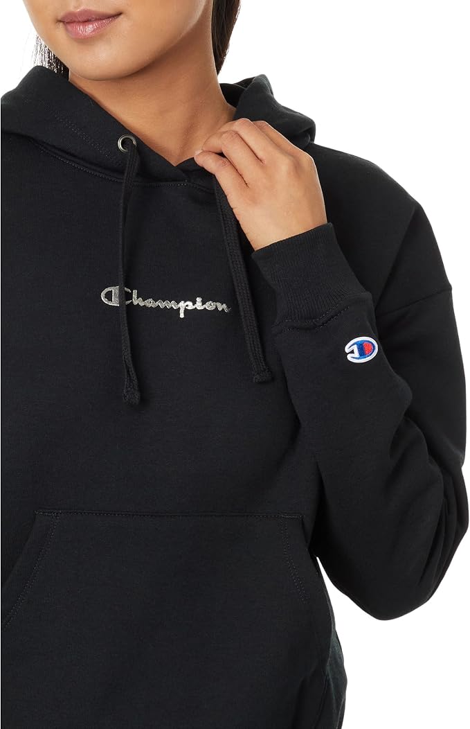 Жіноче чорне худі Champion Powerblend Relaxed — фото 7
