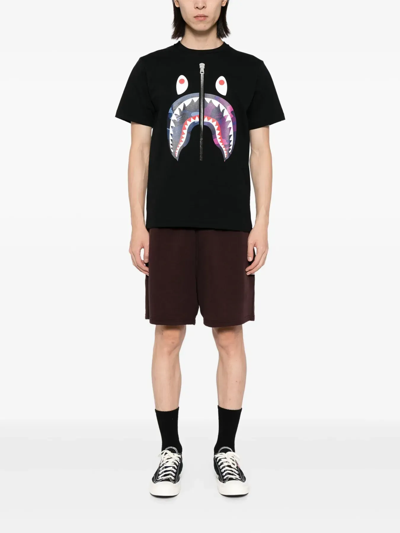 Футболка чоловіча Bape A Bathnig Ape Men's Color Camo Separate Shark Tee (001TEK801021M) — фото 5