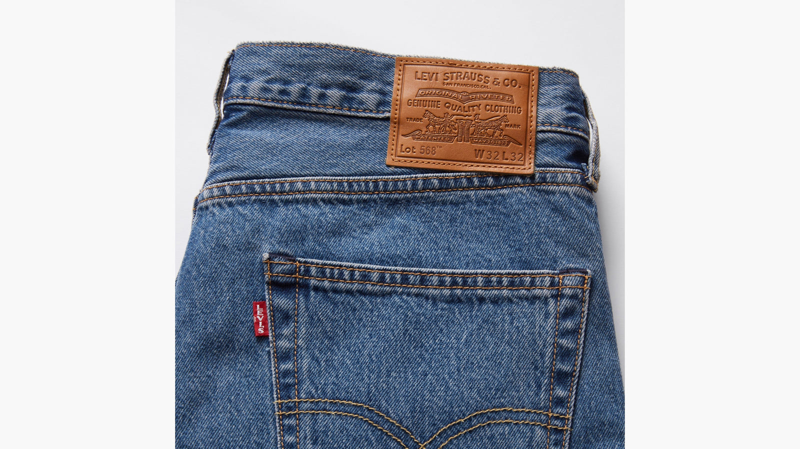 Джинси Levi's 568 Loose Straight Синій — фото 4