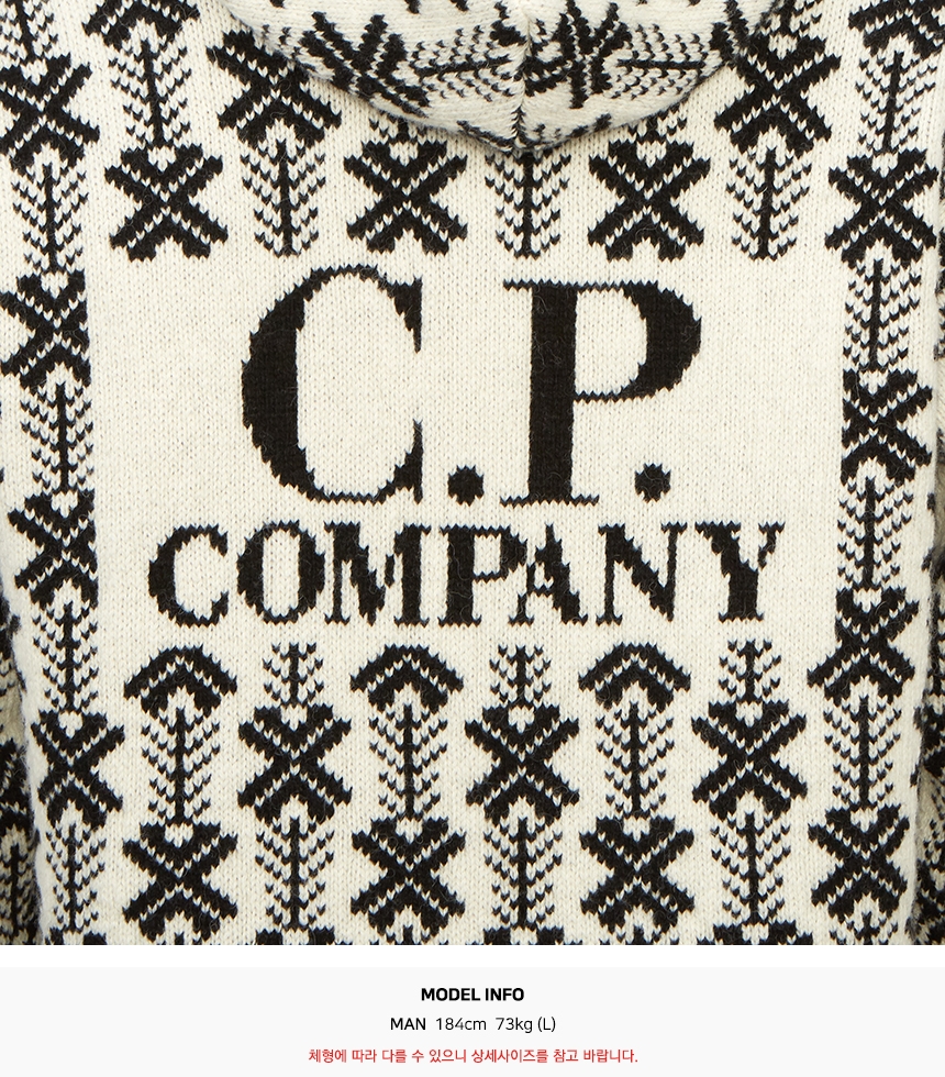 Худі C.P. Company Wool Jacquard Logo — фото 7