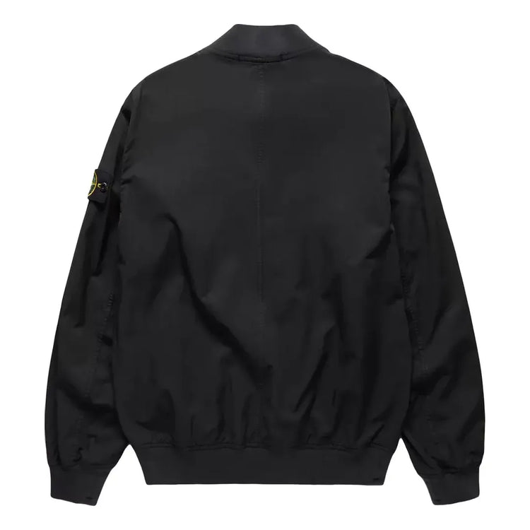 Куртка-бомбер Stone Island Logo Patch Zip 'Black' — фото 1