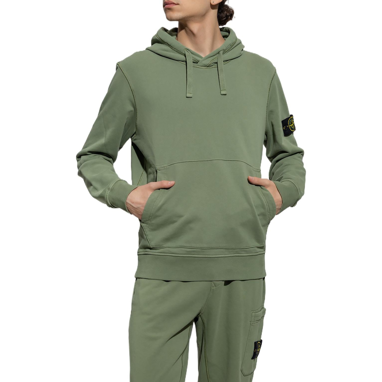 Худі Stone Island Garment Dyed Green — фото 4