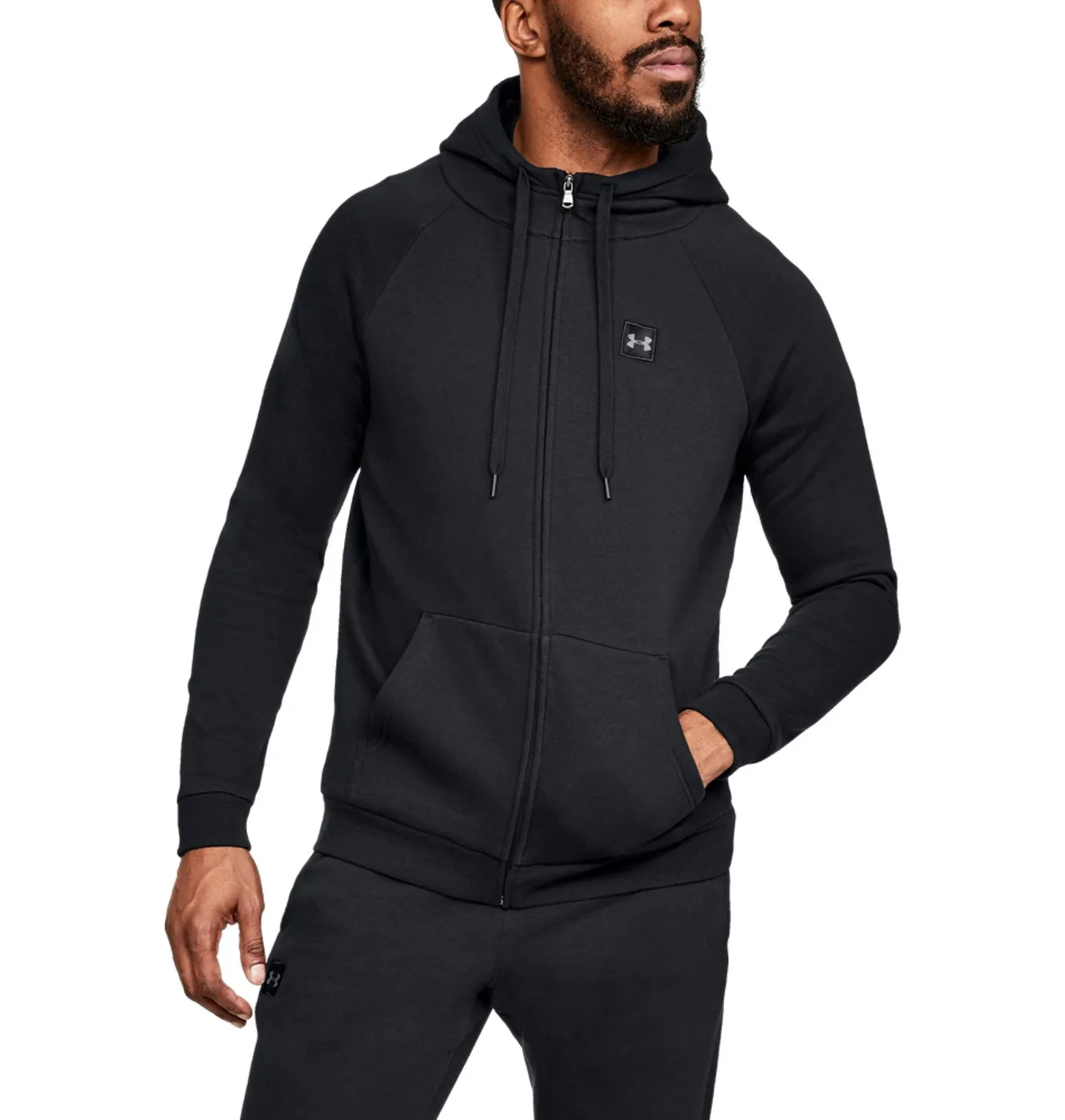 Кофта чоловіча Under Armour Rival Fleece Fz Hoody (1320737-001) — фото 3