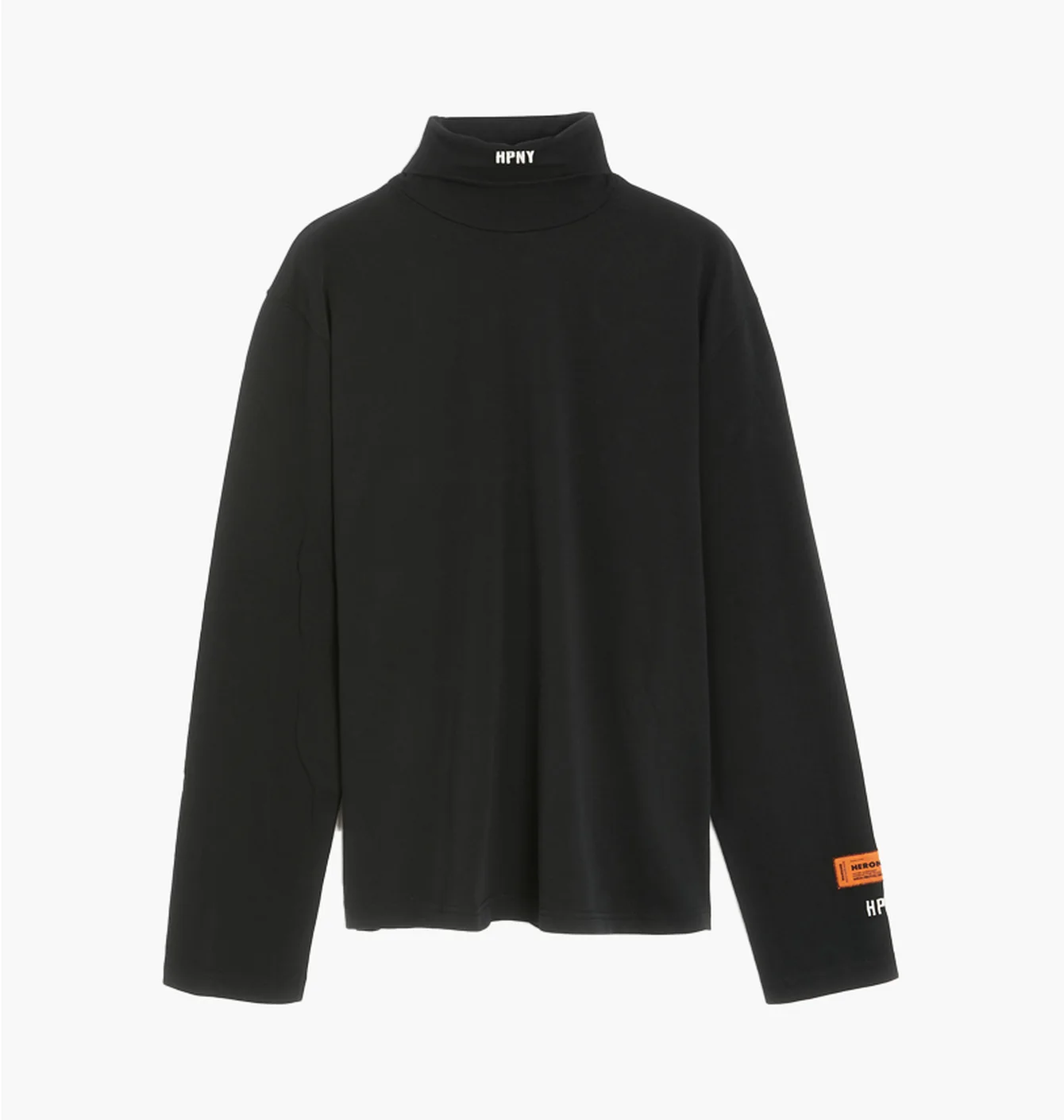 Кофта чоловіча Heron Preston Hpny Embroidered Rollneck Sweater Black (HMAB027C99JER0021001) — фото 2