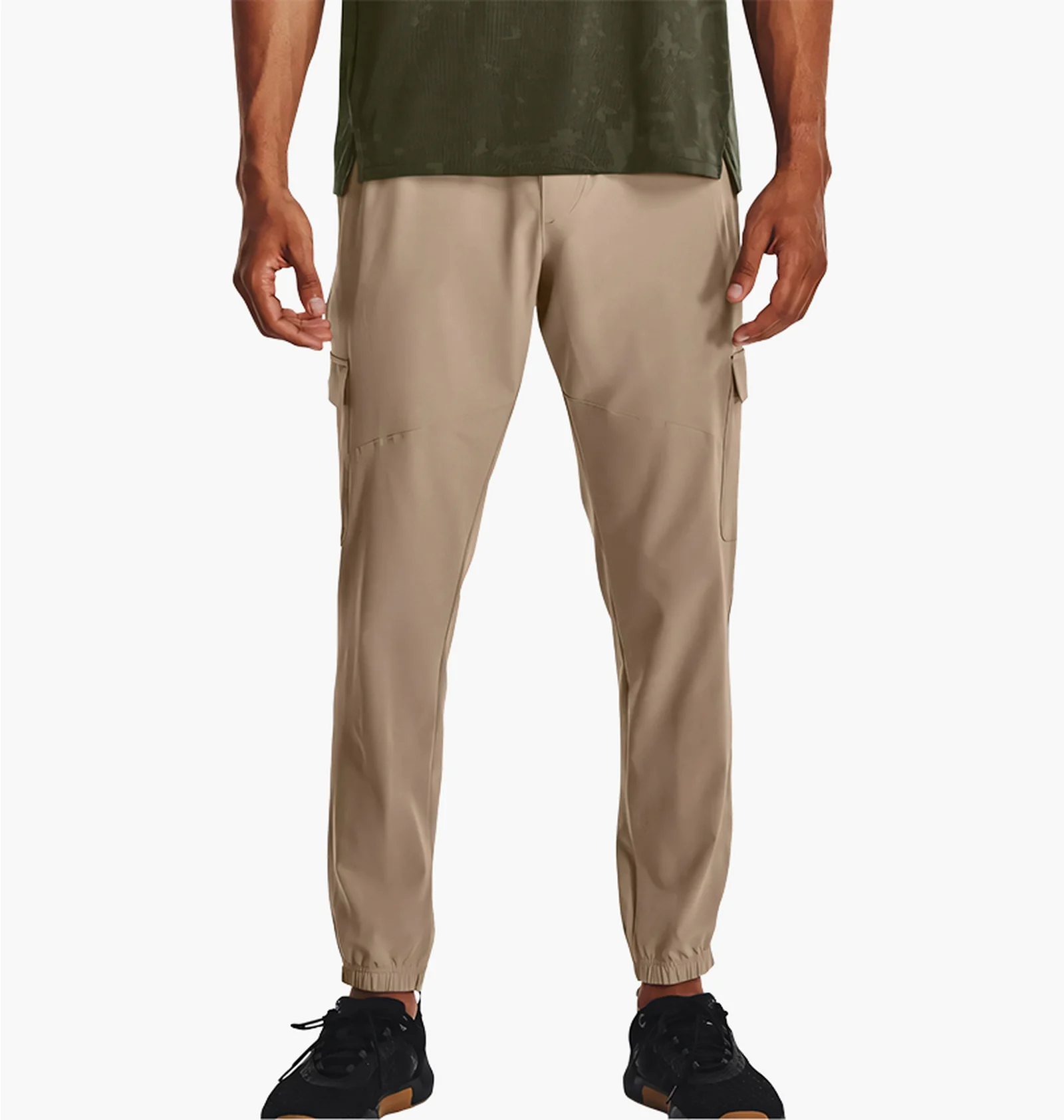 Карго штани Under Armour Stretch Woven Beige — фото 4