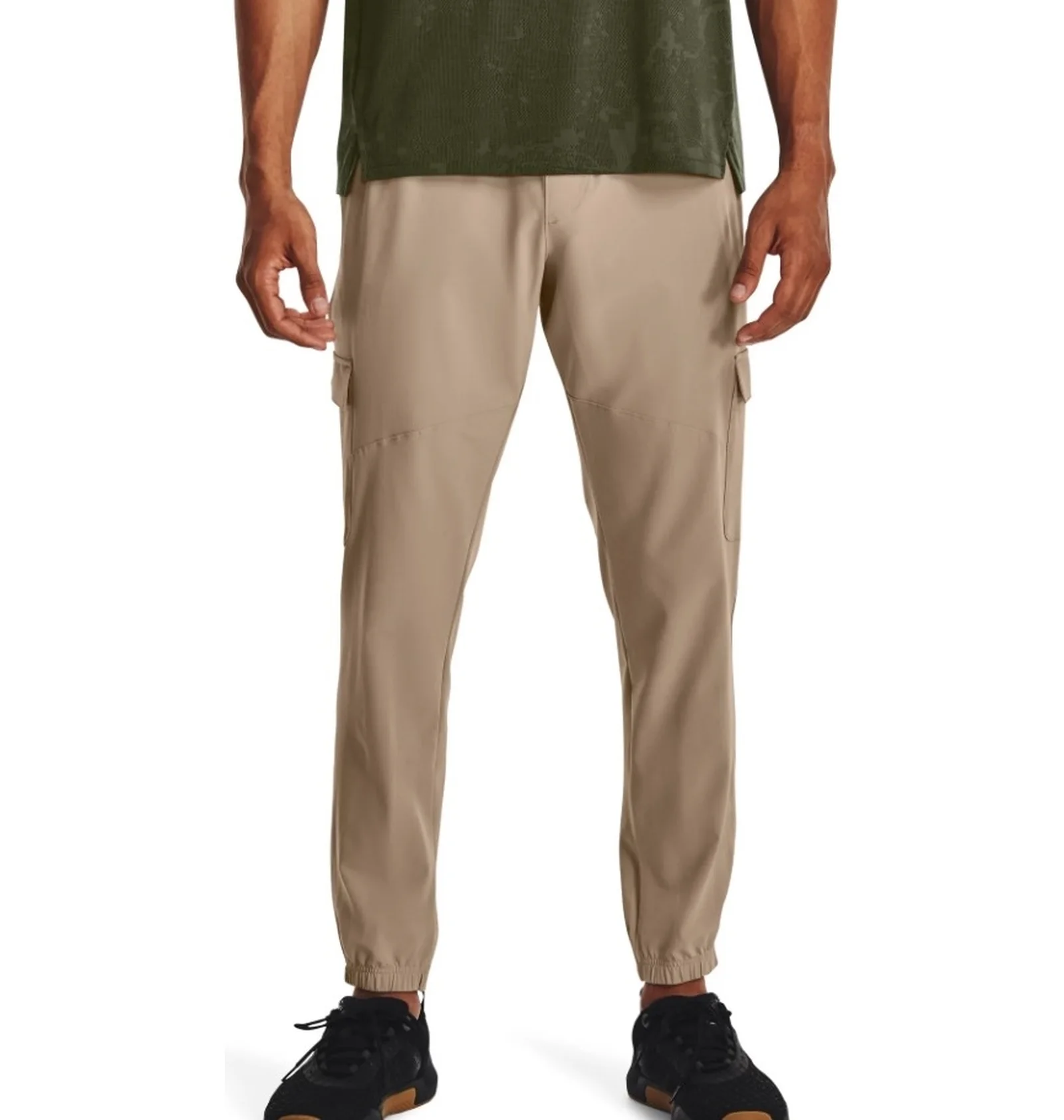 Карго штани Under Armour Stretch Woven Beige — фото 5