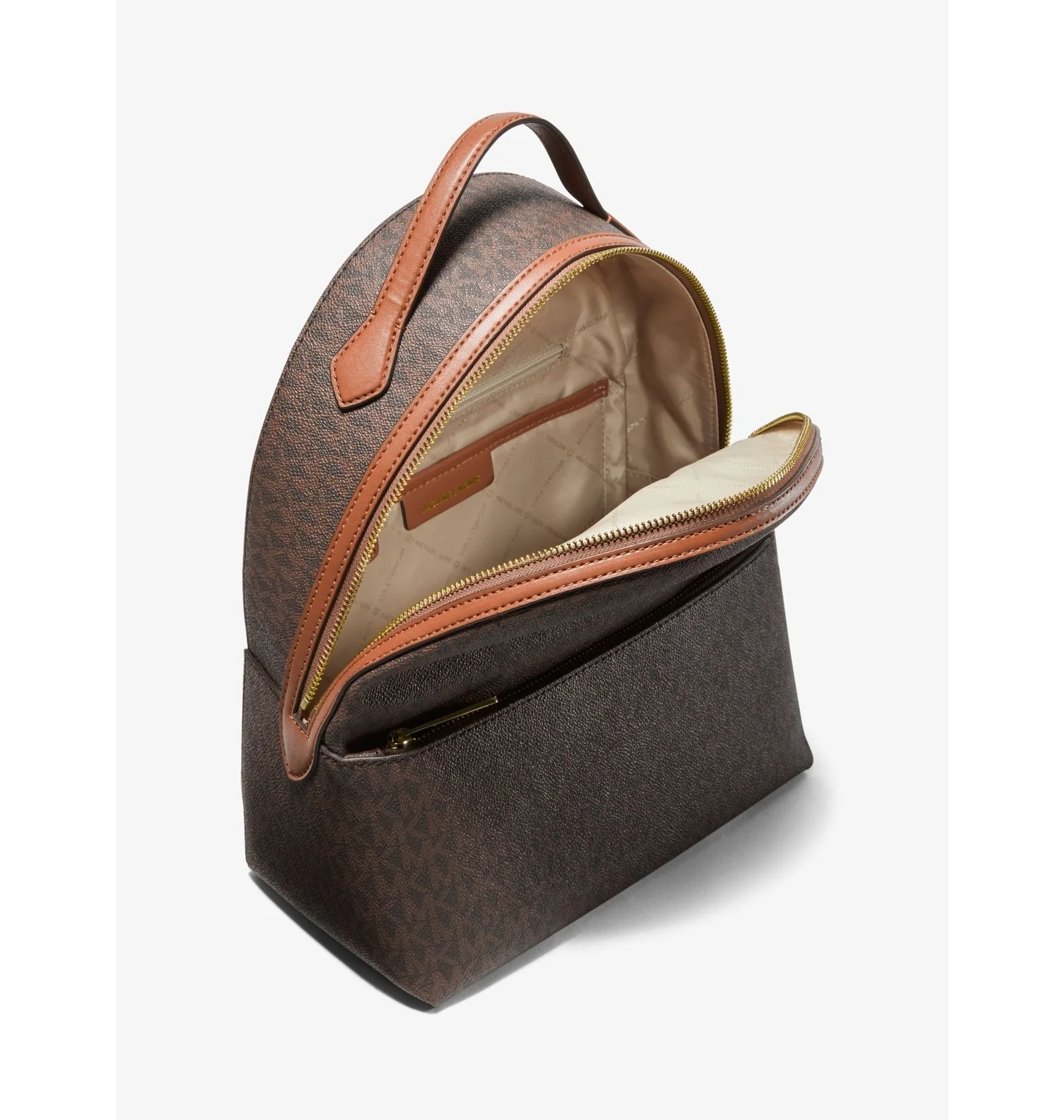 Michael Kors Sheila Medium Logo Backpack brown — фото 4