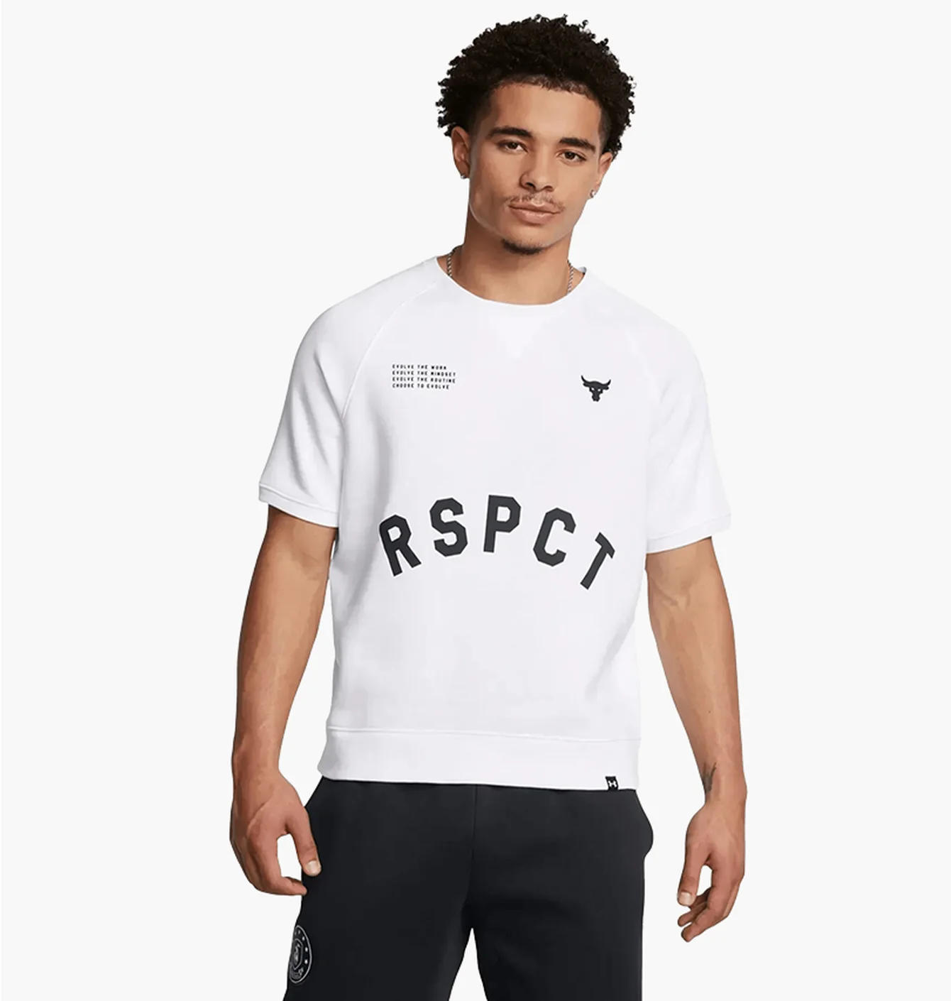 Флісова худі Under Armour Project Rock Icon White — фото 1