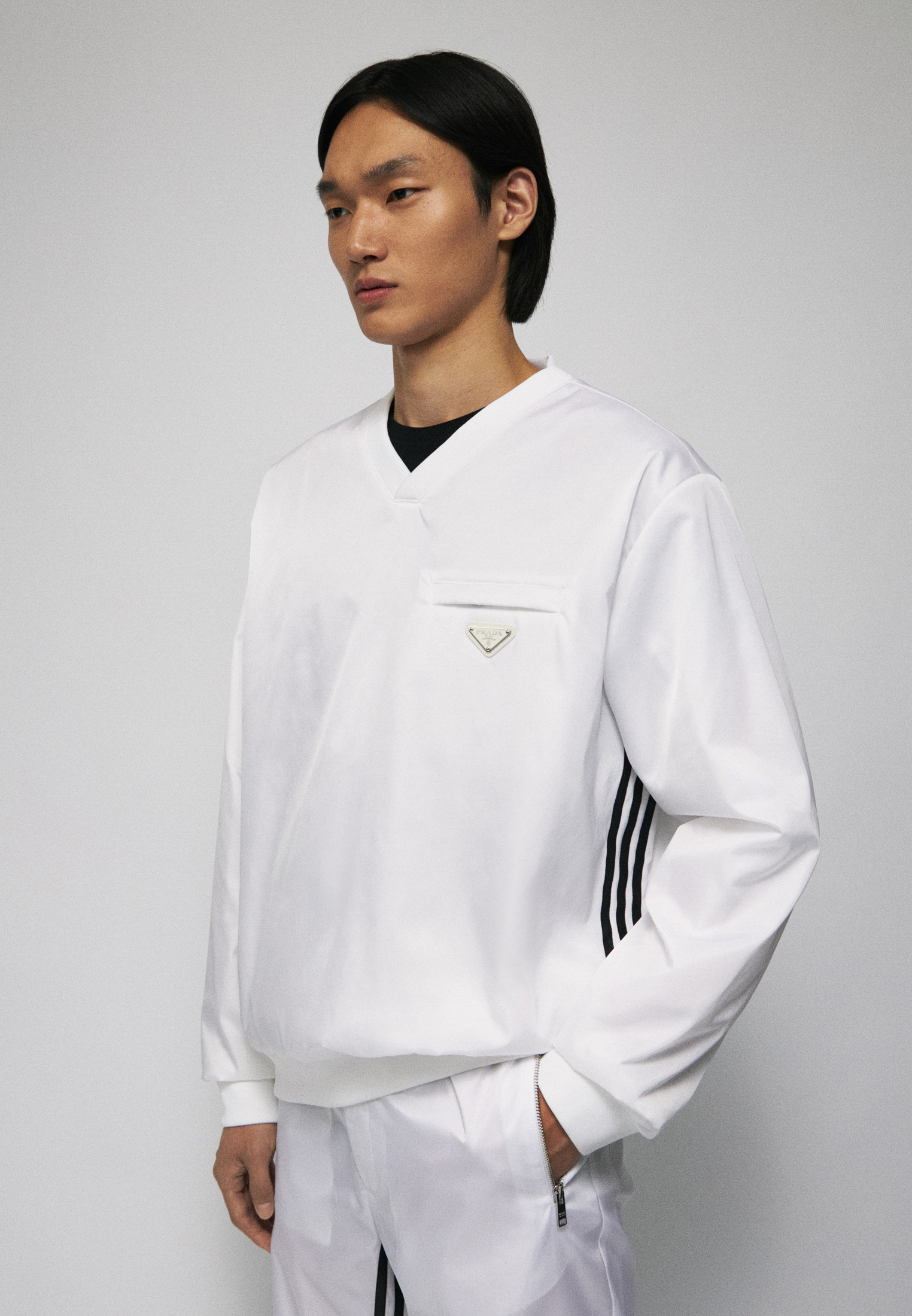 Кофта унісекс Prada X Adidas Prada X Re-Nylon Sweater (HN6510) — фото 5