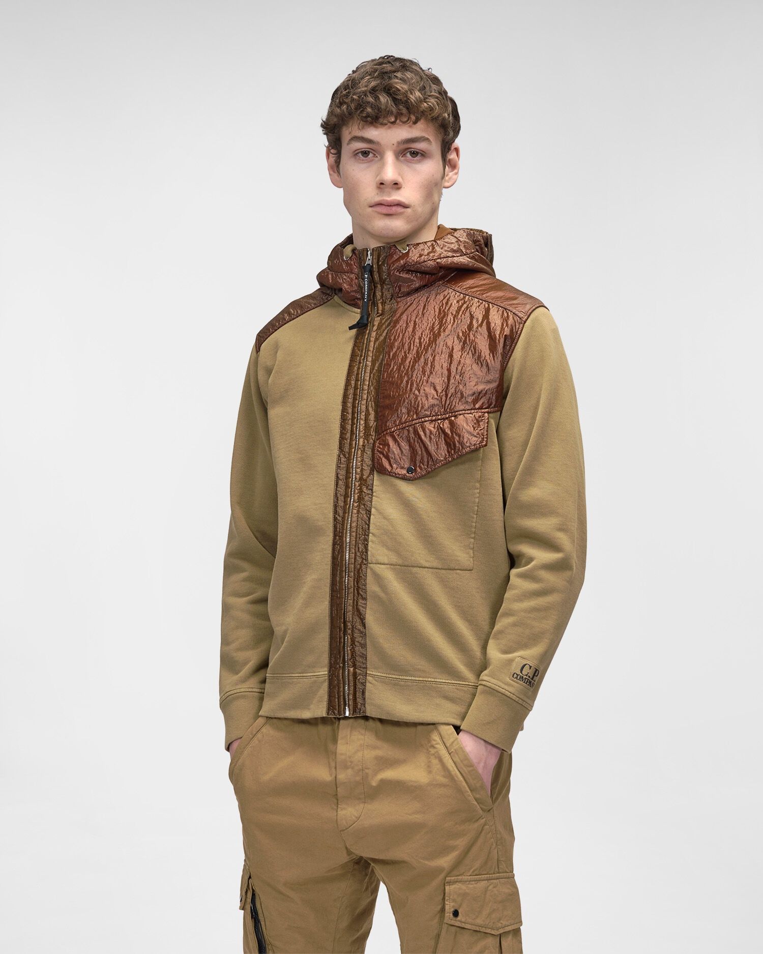 Худі C.P. Company Cotton Fleece Full Zip Goggle — фото 4