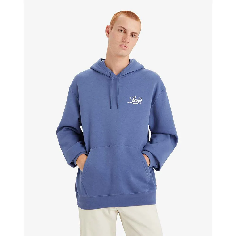 Кофта чоловіча Levi's Relaxed Fit Graphic Hoodie Blue (384790296) — фото 1