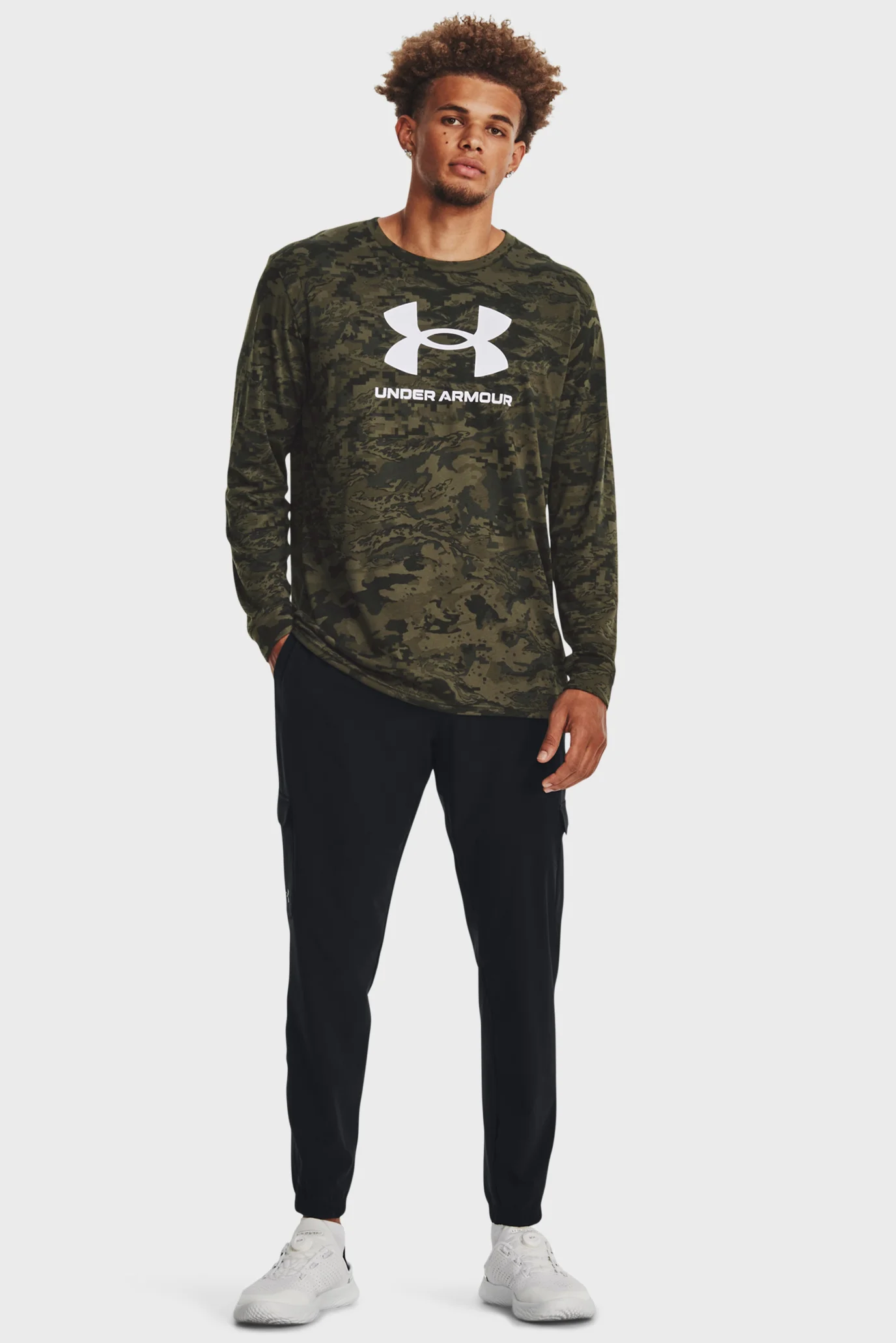 Карго штани Under Armour Stretch Woven Black — фото 4