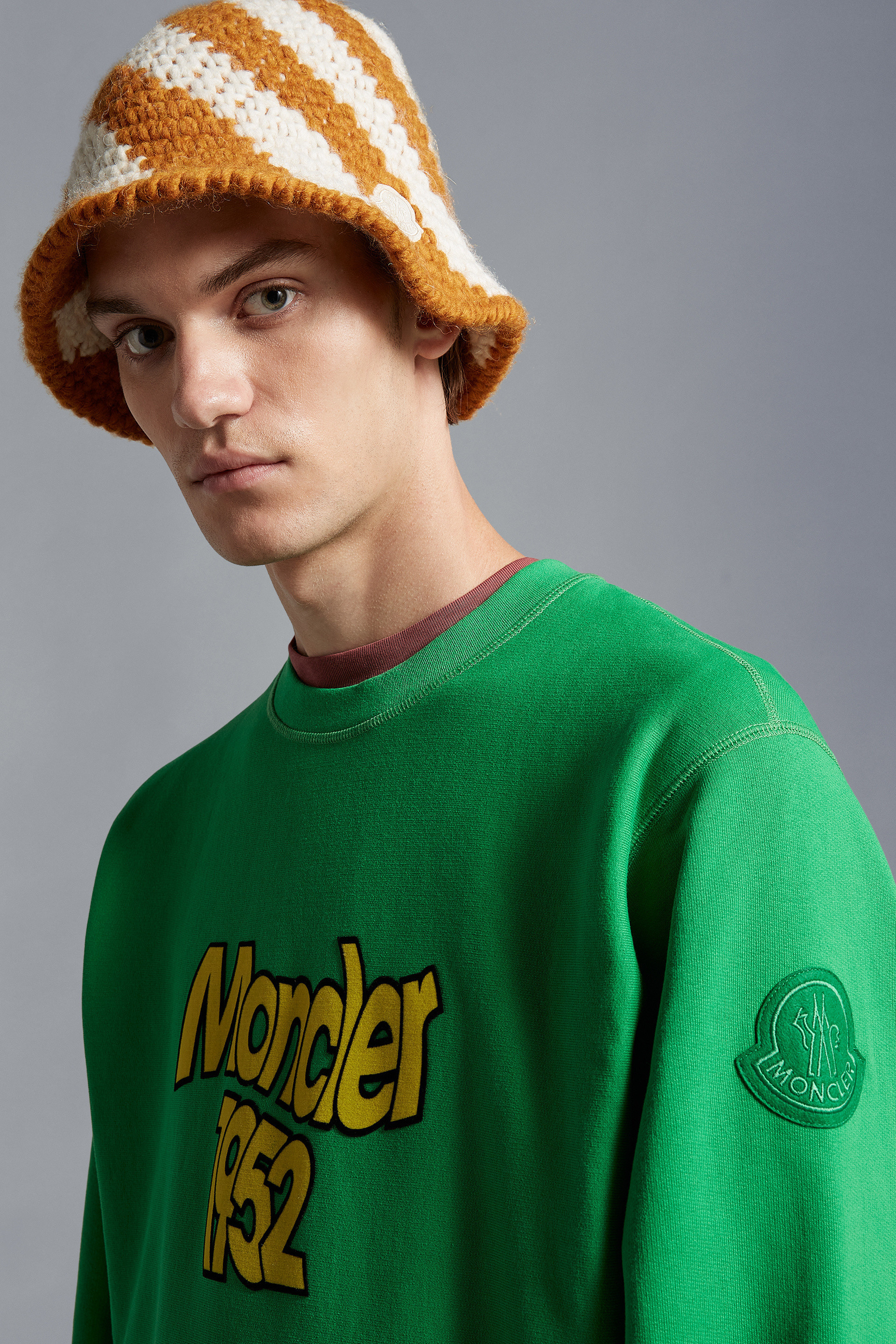 Зелений світшот Moncler Genius Logo — фото 5