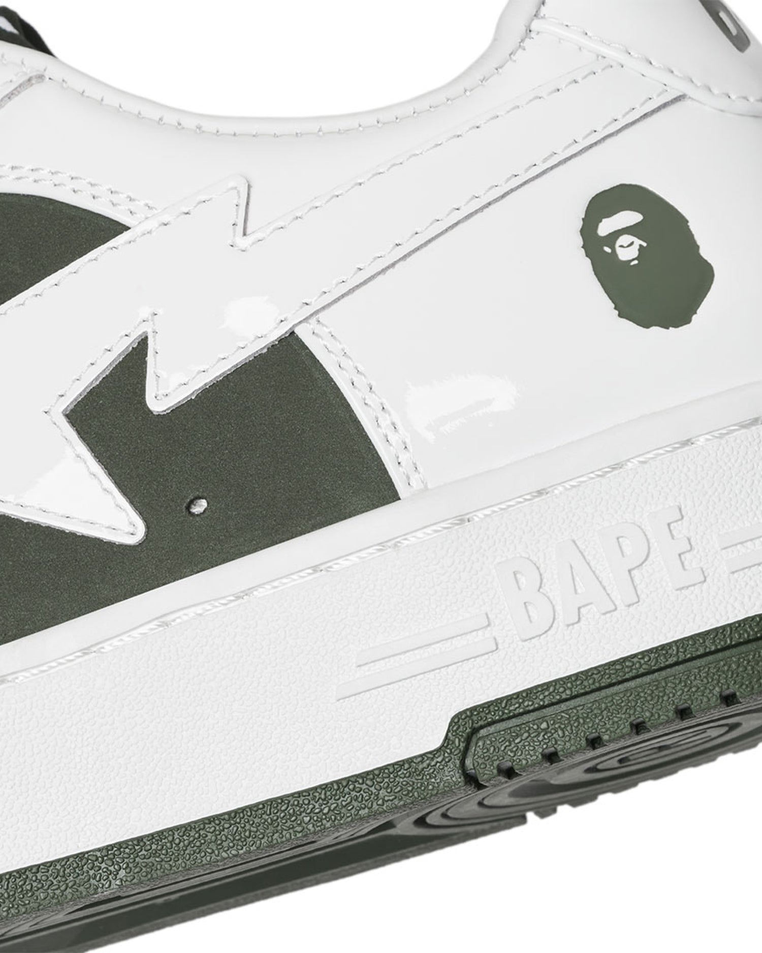 Кросівки A Bathing Ape Bape Sta Low #6 White Olive — фото 5