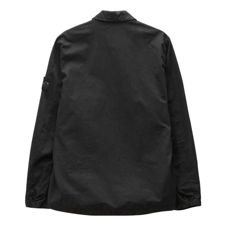 Куртка чоловіча Stone ISLANDBrushed Cotton Canvas Zip Shirt Jacket 'Black' — фото 1
